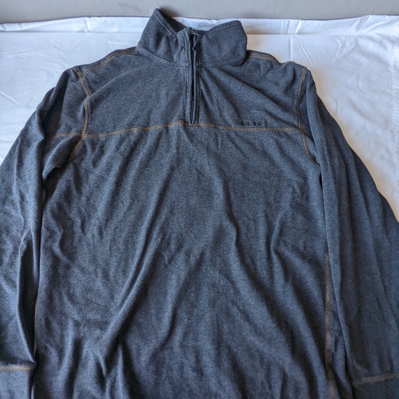 Timberland 1/4 zip Mock Turtleneck Sweatshirt Size Medium in Gray - Picture 6 of 8